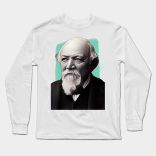 English Novelist Robert Browning illustration Long Sleeve T-Shirt